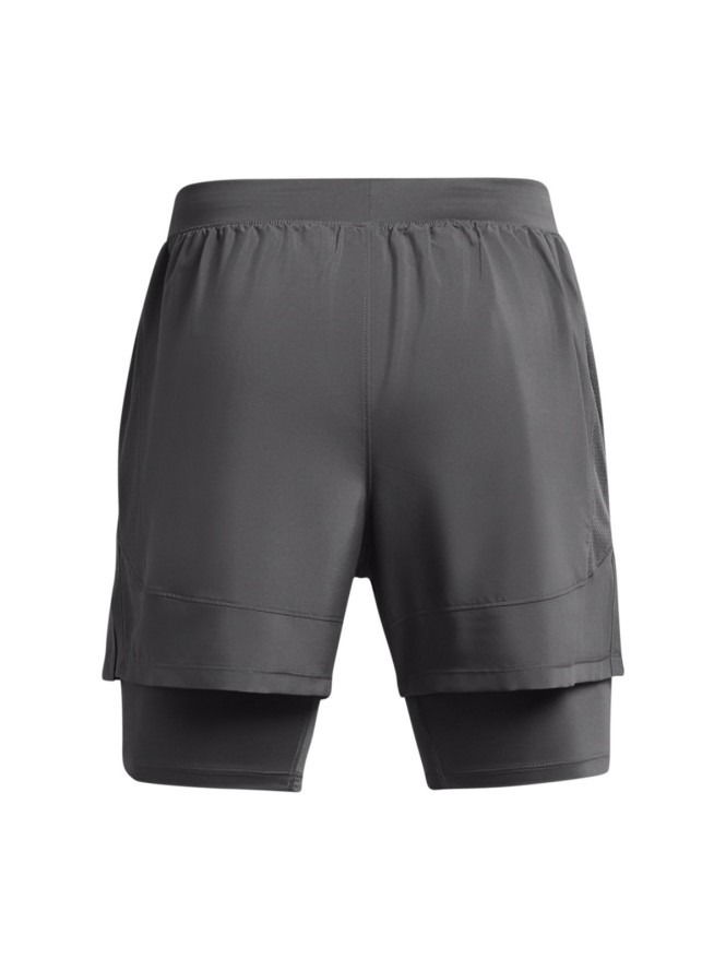 Spodenki do biegania męskie Under Armour UA Launch 5'' 2-In-1 Shorts - szare