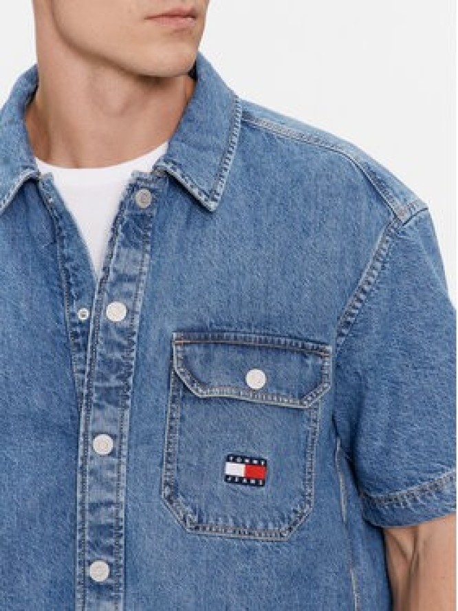 Tommy Jeans Koszula jeansowa DM0DM18957 Niebieski Regular Fit