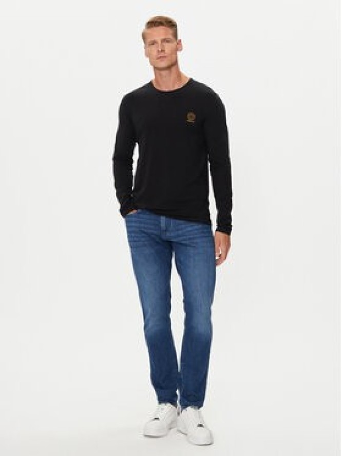 Versace Longsleeve AUU01007 1A10011 Czarny Regular Fit