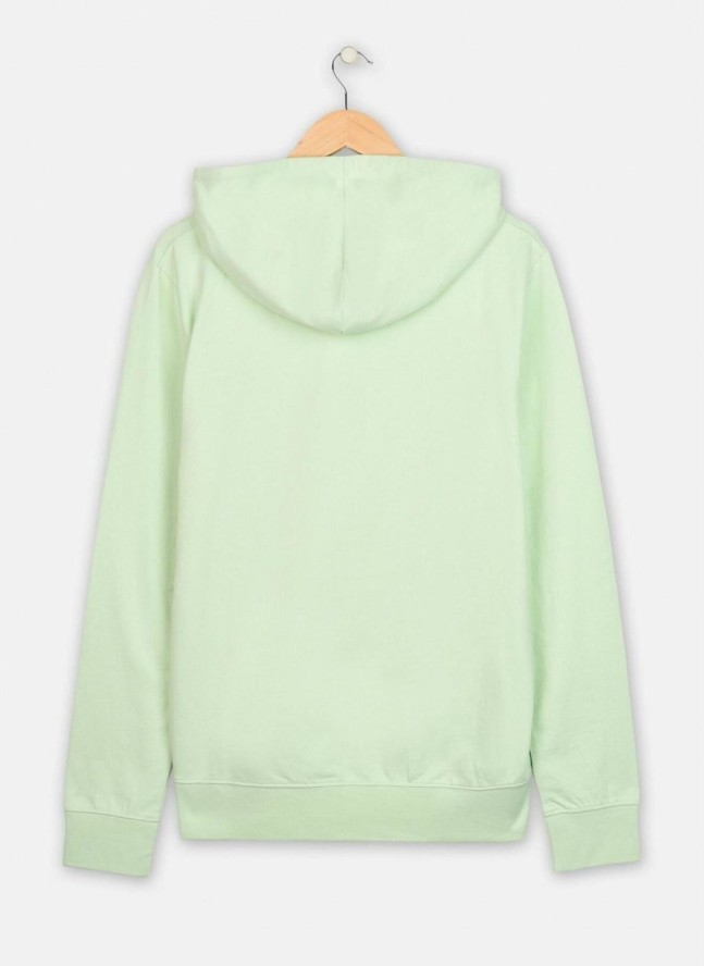 WRANGLER LOGO HOODIE MĘSKA BLUZA GREEN SPRAY W6C4HLXHR