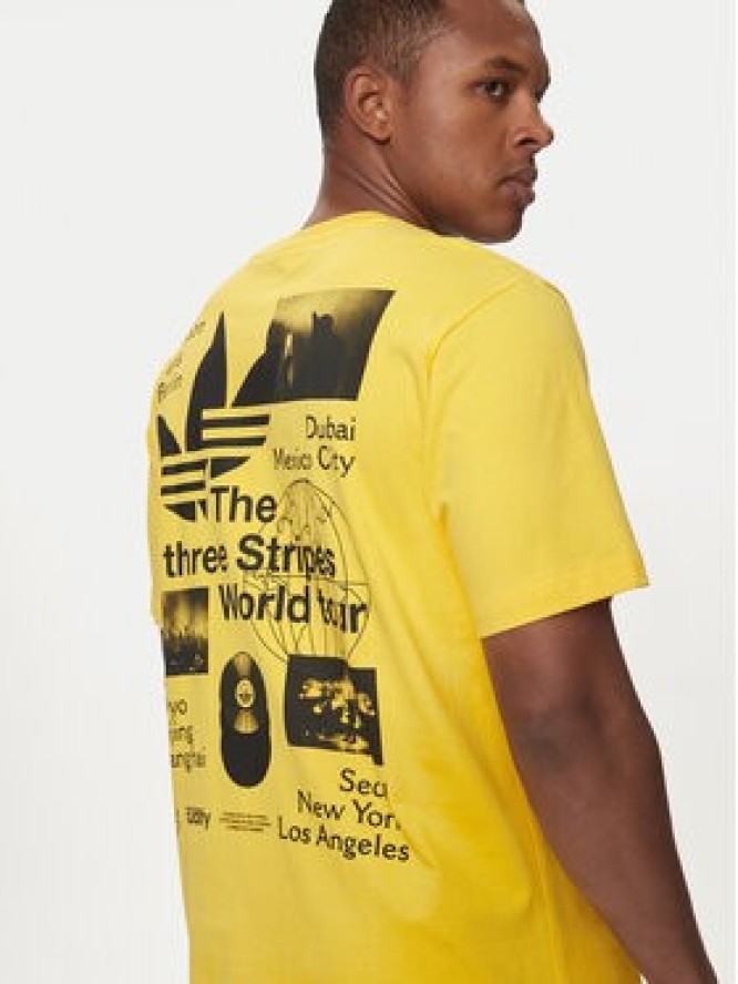 adidas T-Shirt BT IS0183 Żółty Regular Fit