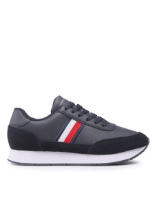 Tommy Hilfiger Sneakersy Core Eva Runner Corporate Lea FM0FM04397 Granatowy