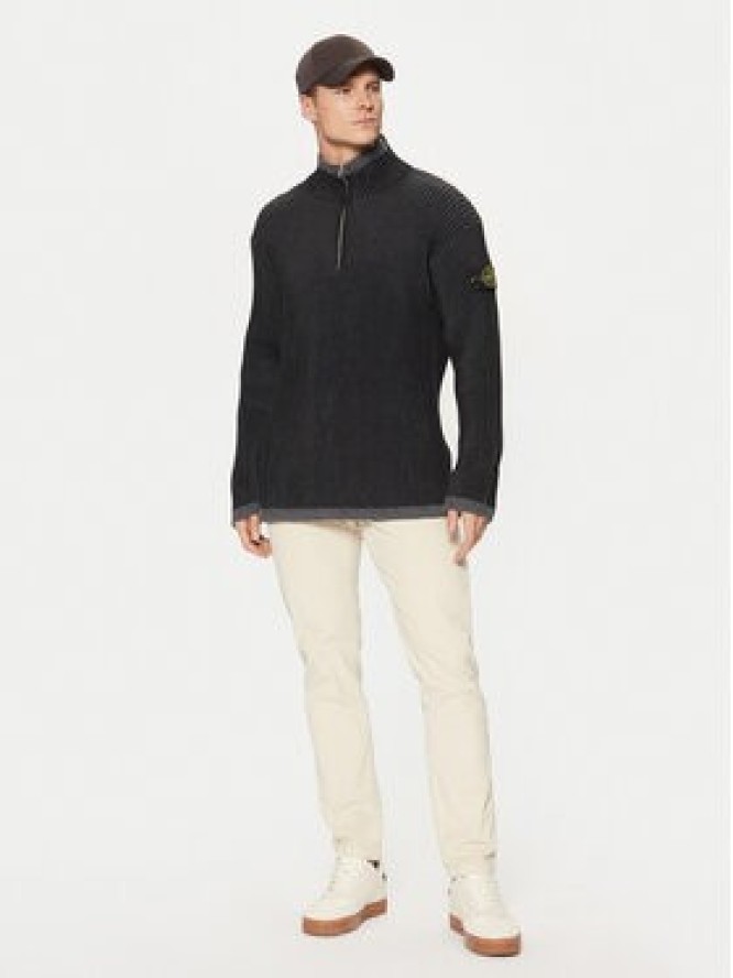 Stone Island Sweter 8115516C1 Szary Regular Fit