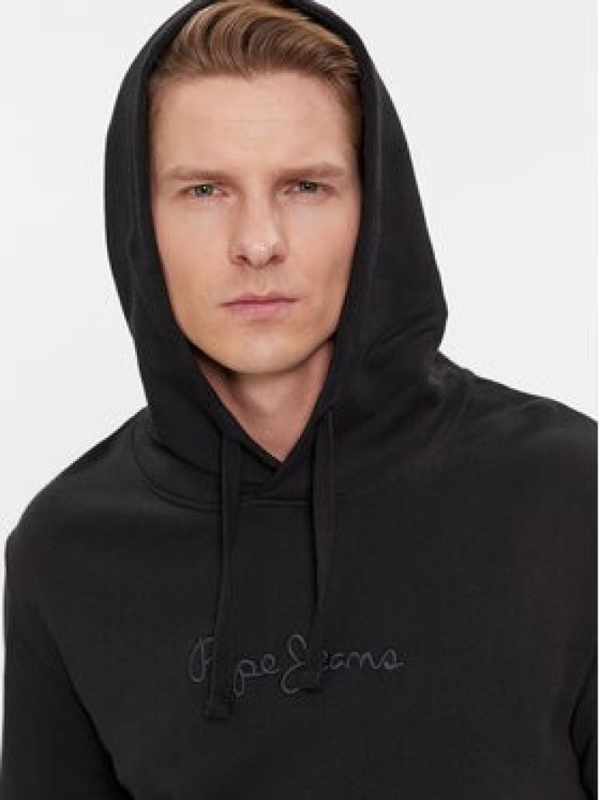 Pepe Jeans Bluza Joe Hoodie PM582573 Czarny Regular Fit