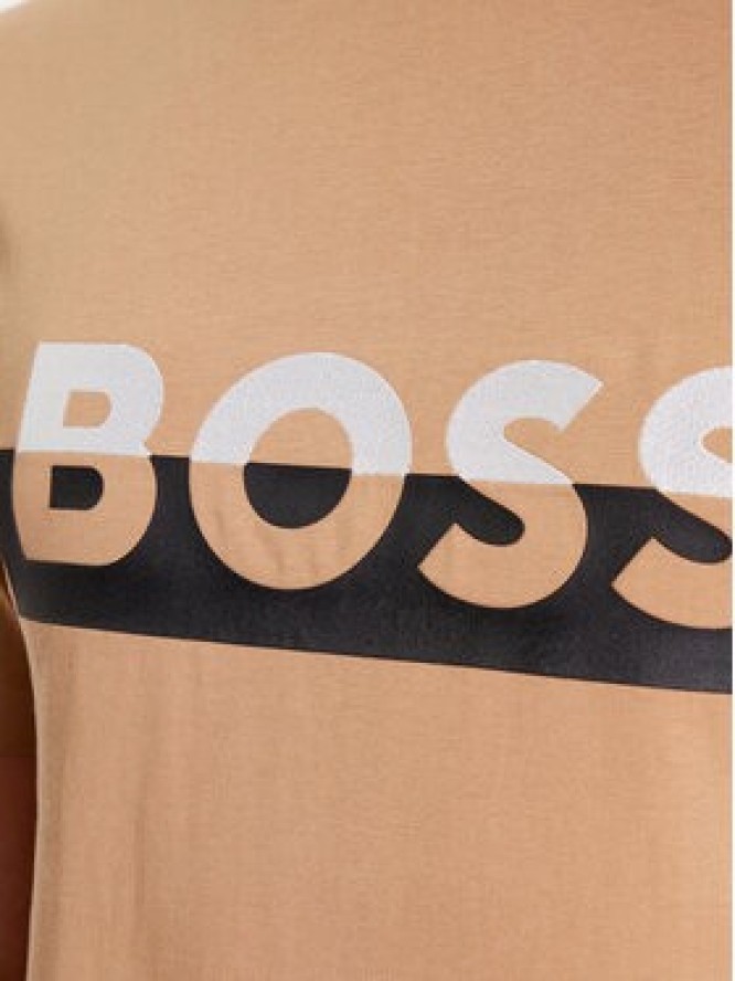 Boss T-Shirt Tiburt 421 50499584 Beżowy Regular Fit