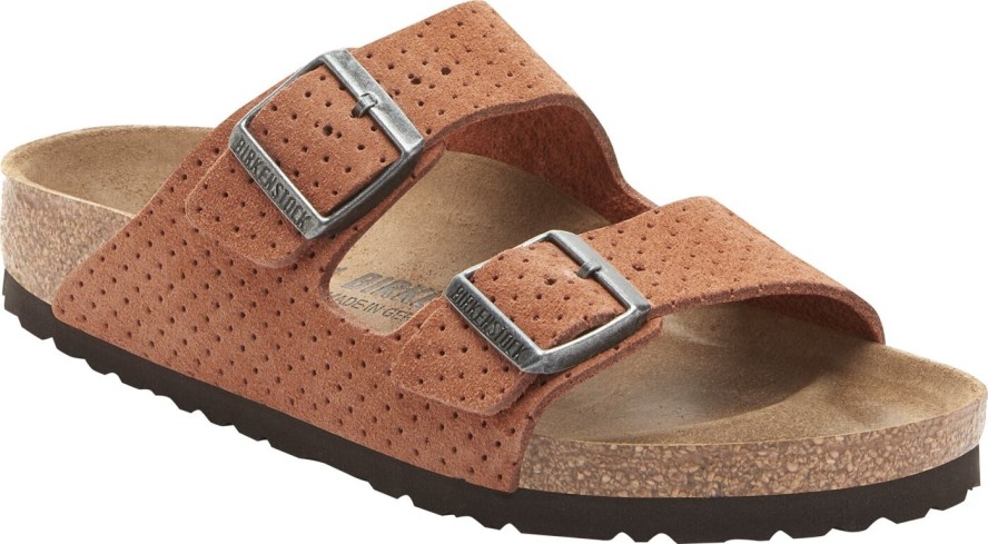 Klapki męskie BIRKENSTOCK ARIZONA LEVE DOTTED BURNT ORANGE