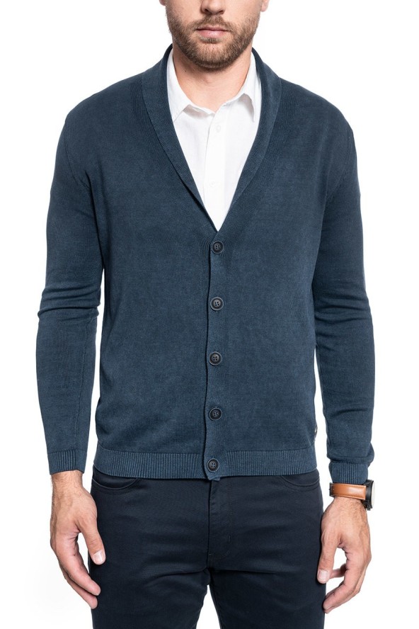 MĘSKI SWETER ROZPINANY MUSTANG EDGAR SC CARDIGAN 1009136 4085