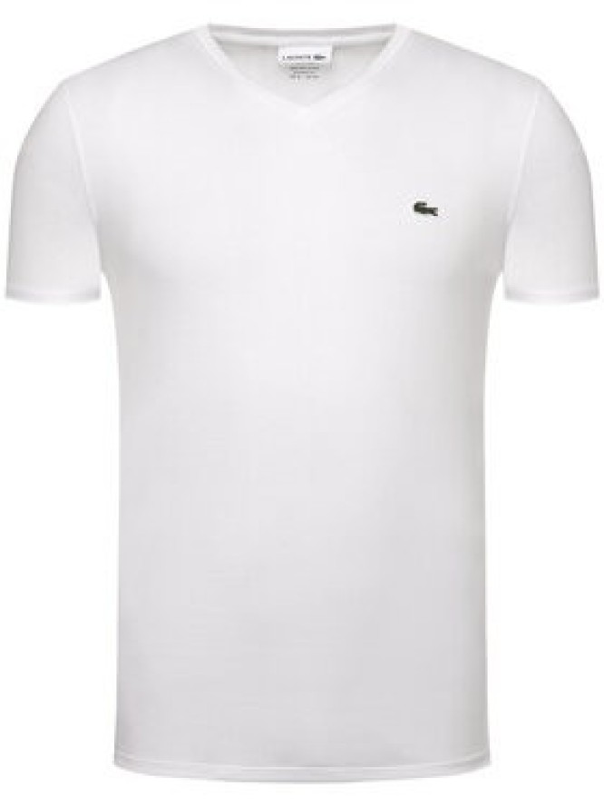 Lacoste T-Shirt TH6710 Biały Regular Fit