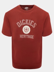 Dickies T-Shirt Oxford DK0A4YFL Bordowy Regular Fit