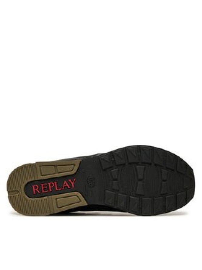 REPLAY Sneakersy Adrien Game 4 Lace-Up GMS1D.000.C0055T Czarny