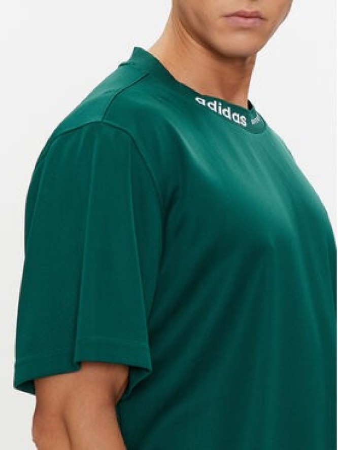 adidas T-Shirt IJ6462 Zielony Loose Fit