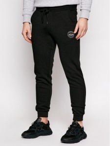 Jack&Jones Spodnie dresowe Gordon 12165322 Czarny Regular Fit