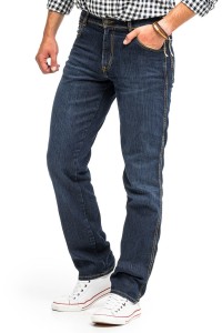 WRANGLER REGULAR FIT MĘSKIE SPODNIE JEANSOWE DARK USED W10I22H10 112125986