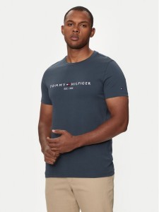 Tommy Hilfiger T-Shirt Logo MW0MW11797 Granatowy Regular Fit