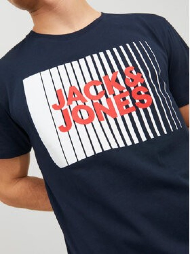 Jack&Jones T-Shirt Corp 12233999 Granatowy Standard Fit