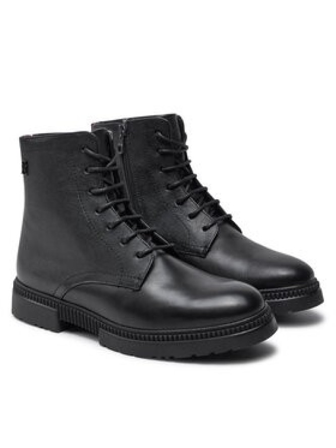 Tommy Hilfiger Kozaki Comfort Tl Texture Lth Boot FM0FM05182 Czarny