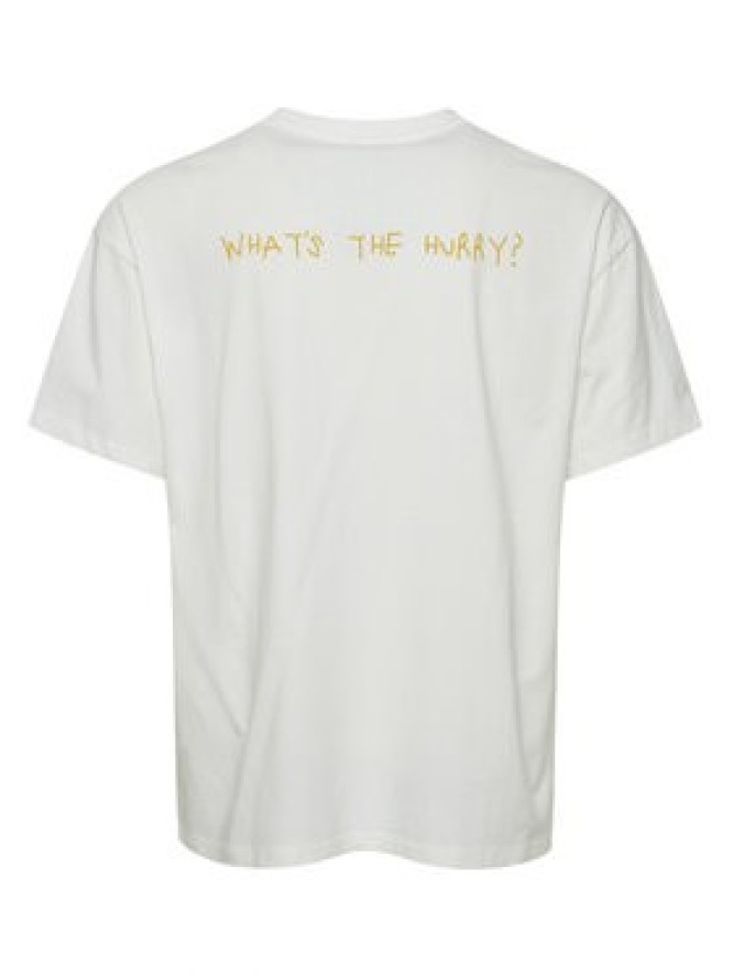 Solid T-Shirt 21108030 Biały Regular Fit