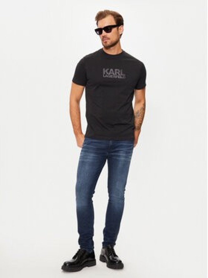 KARL LAGERFELD T-Shirt 755077 544252 Czarny Regular Fit