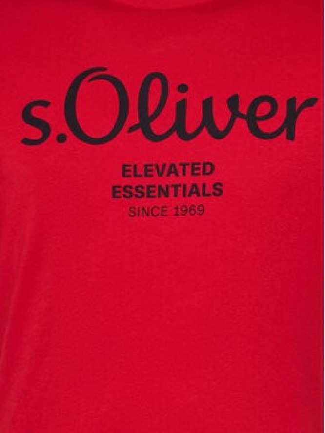 s.Oliver T-Shirt 2139909 Czerwony Regular Fit