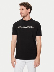 KARL LAGERFELD T-Shirt 755053 542221 Czarny Regular Fit