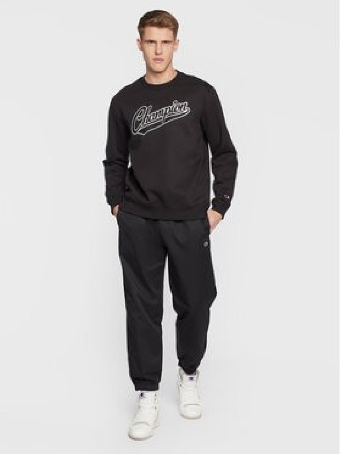 Champion Bluza Varsity Script Logo 217888 Czarny Regular Fit