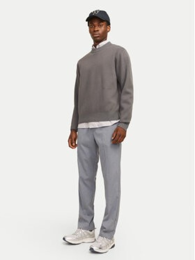 Jack&Jones Chinosy Kane Edwin 12268303 Szary Relaxed Fit