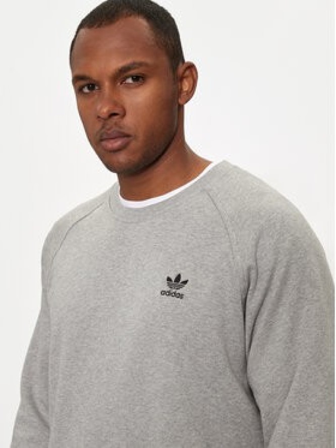 adidas Bluza Trefoil Essentials IX7677 Szary Regular Fit