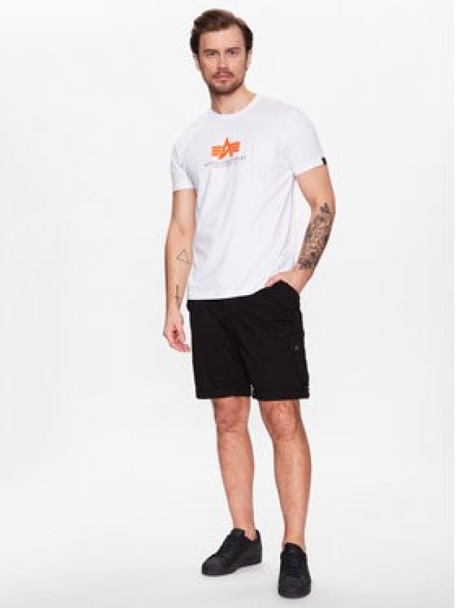 Alpha Industries T-Shirt Basic T Rubber 100501RB Biały Regular Fit