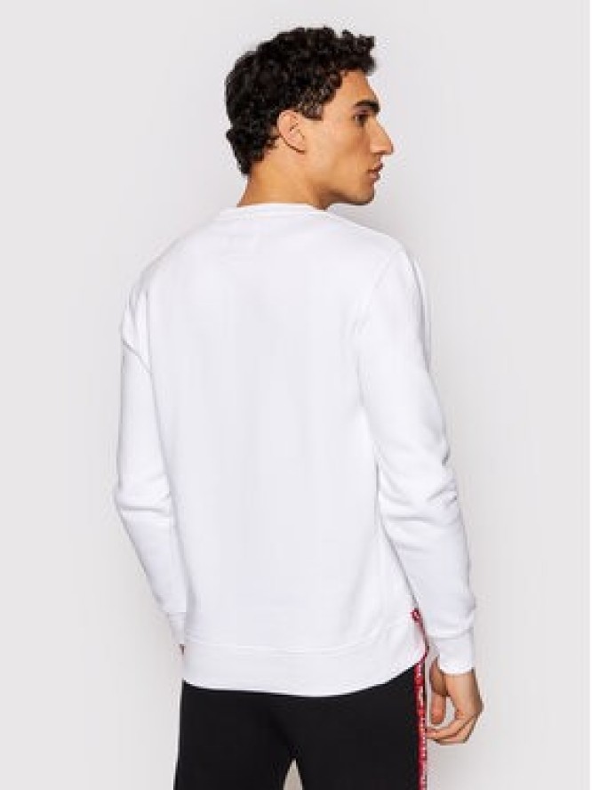 Alpha Industries Bluza Basic 188307 Biały Regular Fit