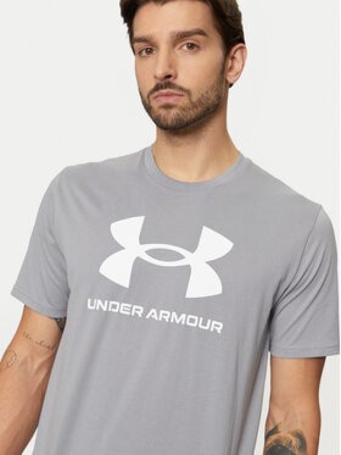 Under Armour T-Shirt Ua Sportstyle Logo Update Ss 1382911 Szary Loose Fit