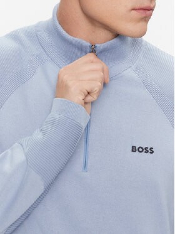 Boss Sweter Perform-X_Qz 50498525 Błękitny Regular Fit