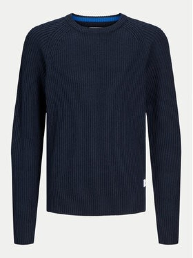 Jack&Jones Sweter Pannel 12258471 Granatowy Regular Fit