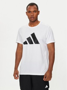 adidas T-Shirt Run It IN0075 Biały Regular Fit