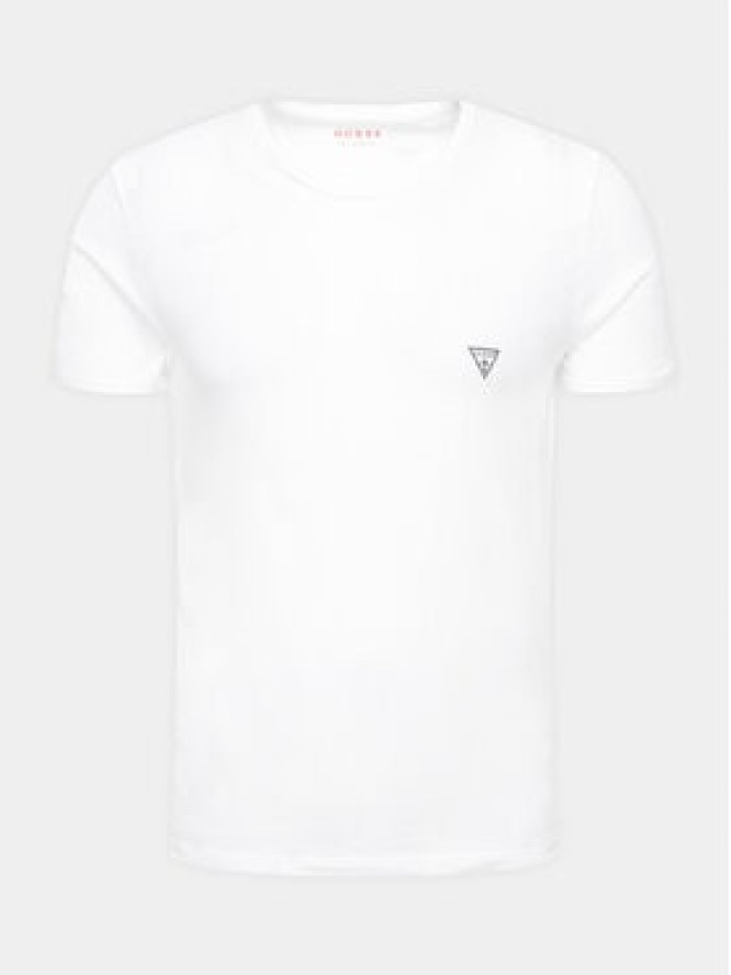 Guess T-Shirt U97M00 JR003 Biały Slim Fit