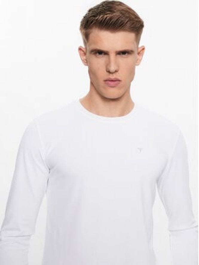 Guess Longsleeve M3YI39 KBS60 Biały Slim Fit