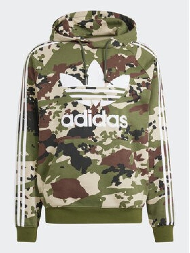 adidas Bluza Camo IS0209 Zielony Regular Fit