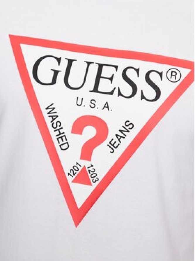 Guess T-Shirt M2YI71 I3Z14 Biały Slim Fit