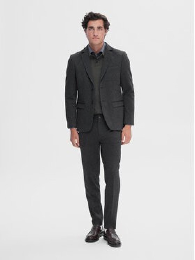 Selected Homme Spodnie materiałowe 16092651 Szary Slim Fit