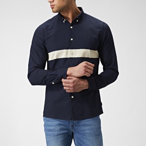 LEE SS LEESURE SHIRT MĘSKA KOSZULA MATERIAŁOWA MIDNIGHT BLUE L66GKKEN