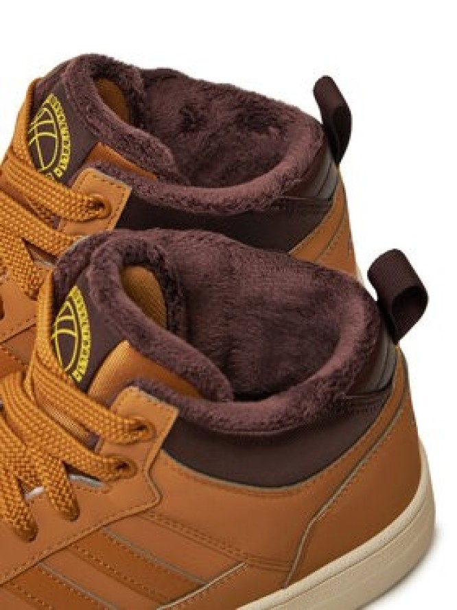 adidas Sneakersy Rapid Court Mid Winterized JR0171 Brązowy