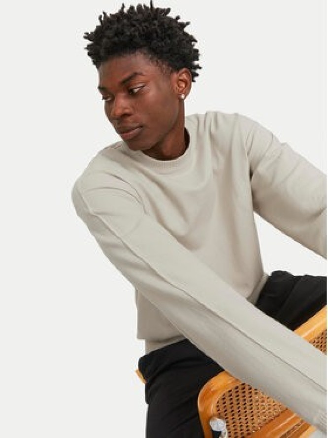 Jack&Jones Sweter Collective 12251556 Beżowy Relaxed Fit