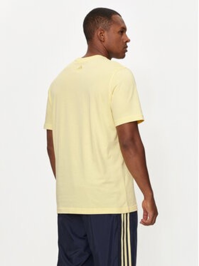 adidas T-Shirt Essentials Linear Logo IZ4769 Żółty Regular Fit