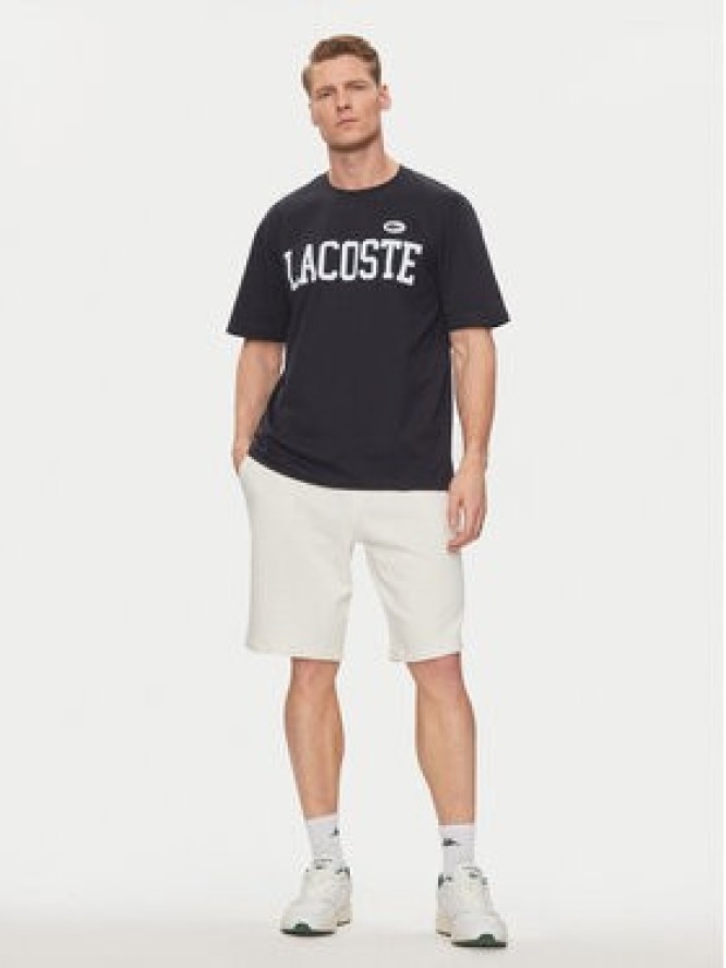 Lacoste T-Shirt TH7411 Granatowy Regular Fit