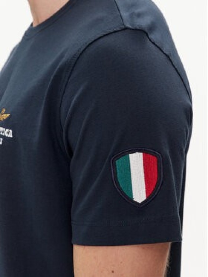 Aeronautica Militare T-Shirt 241TS2231J592 Granatowy Regular Fit