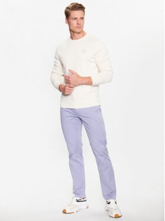 Boss Spodnie materiałowe 50470813 Fioletowy Slim Fit