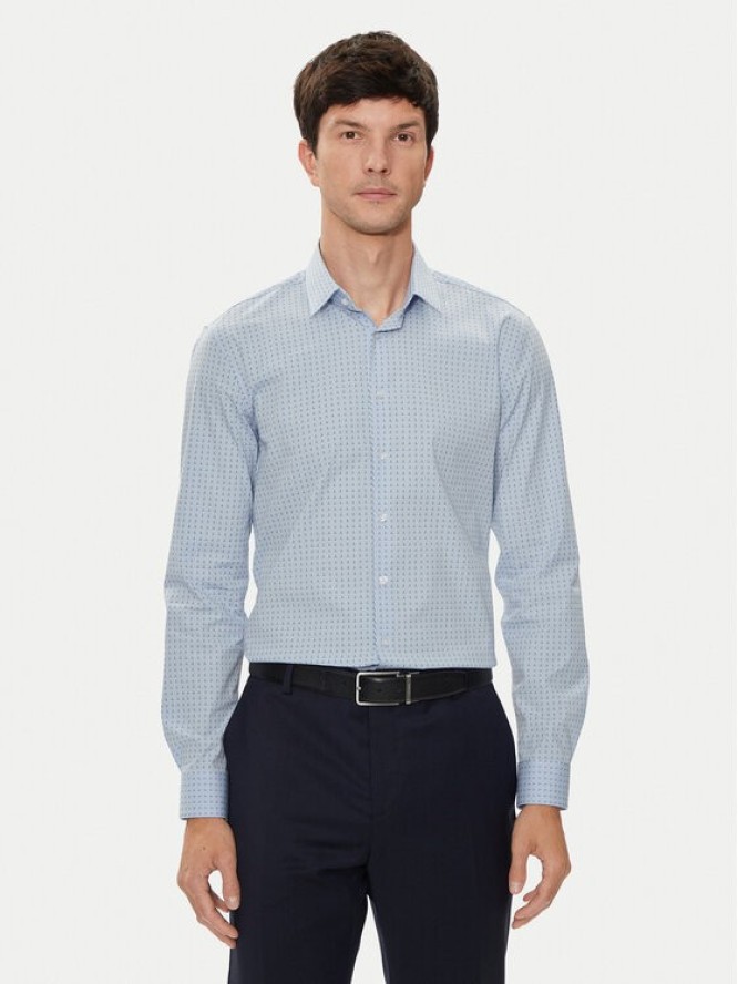 Calvin Klein Koszula K10K113163 Niebieski Slim Fit