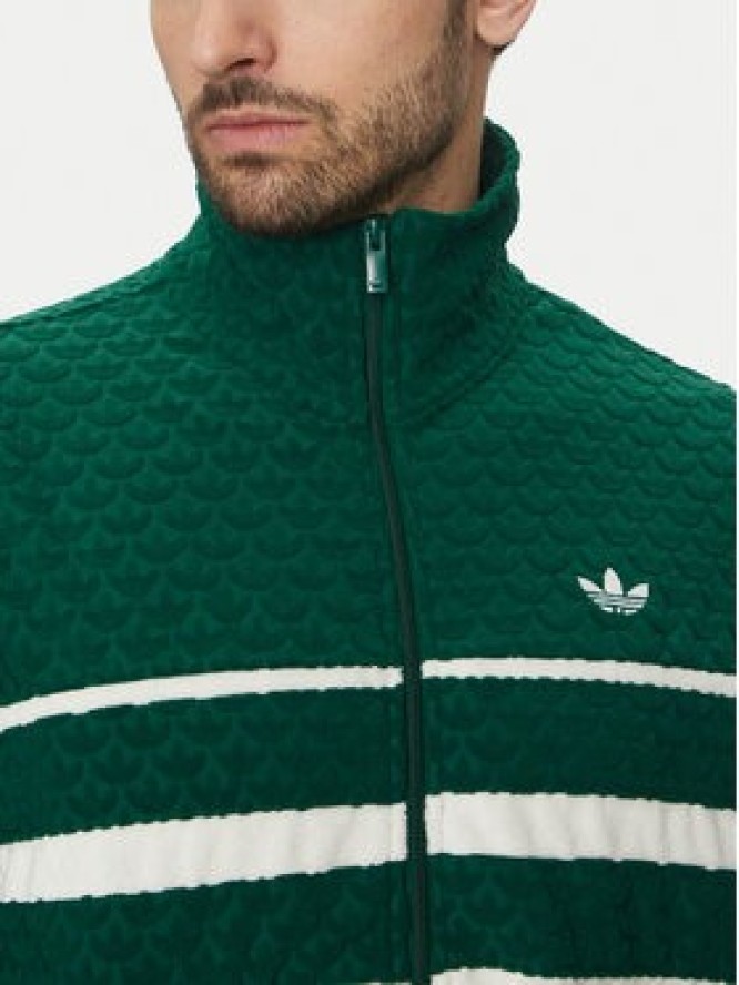 adidas Bluza Monogram JD0696 Zielony Loose Fit