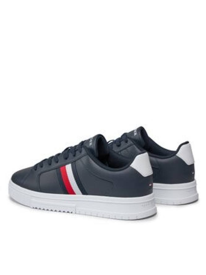 Tommy Hilfiger Sneakersy Supercup Lth Stripes Ess FM0FM04895 Granatowy