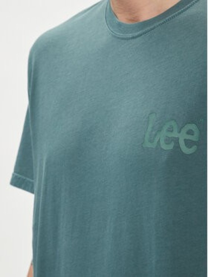 Lee T-Shirt Wobbly 112349081 Zielony Regular Fit