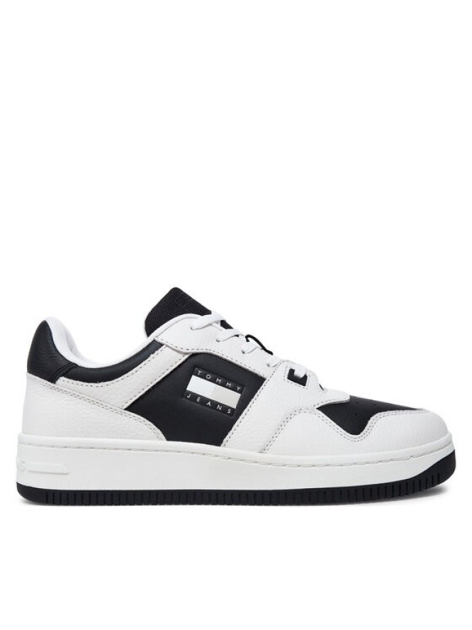 Tommy Jeans Sneakersy Tjm Retro Basket Cupsole Tumble EM0EM01513 Biały